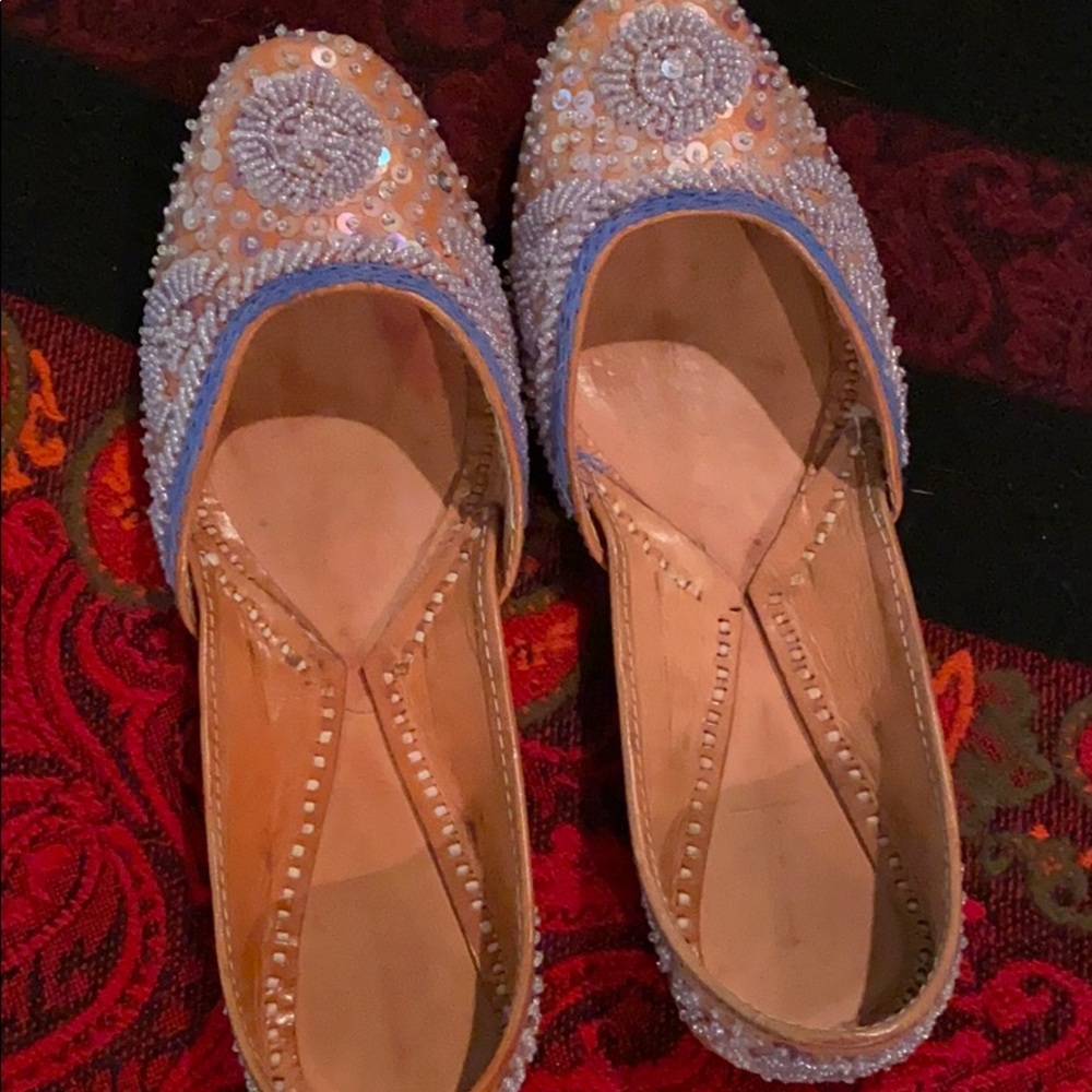 Women’s ethnic leather kalamkari Footwear - Picture 3 of 6